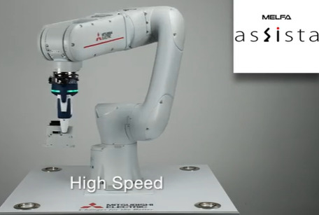 El robot colaborativo MELFA ASSISTA RV- 5AS-D de Mitsubishi utiliza lubricante alimenticio